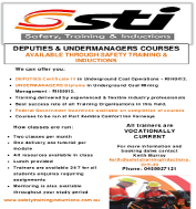 2014 Safety Training Deputies and Undermanagers Flyer